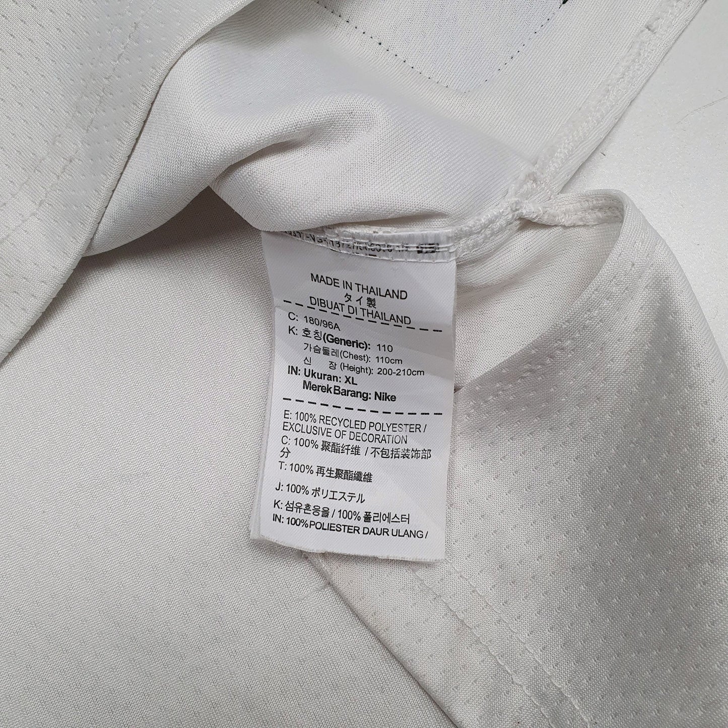 Mens White Nike NBA Chicago Bulls Jordan Jersey Crewneck T Shirt