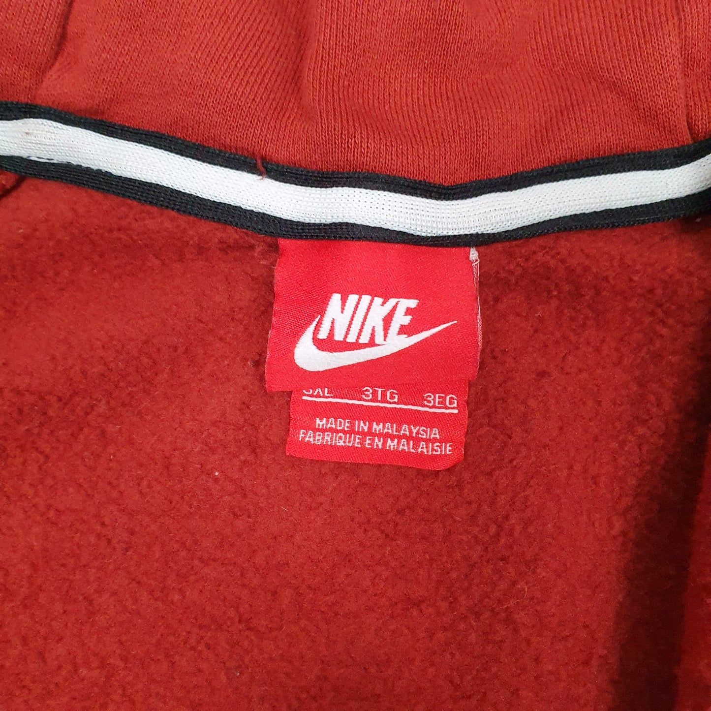 Mens Orange Nike  Full Zip Jumper