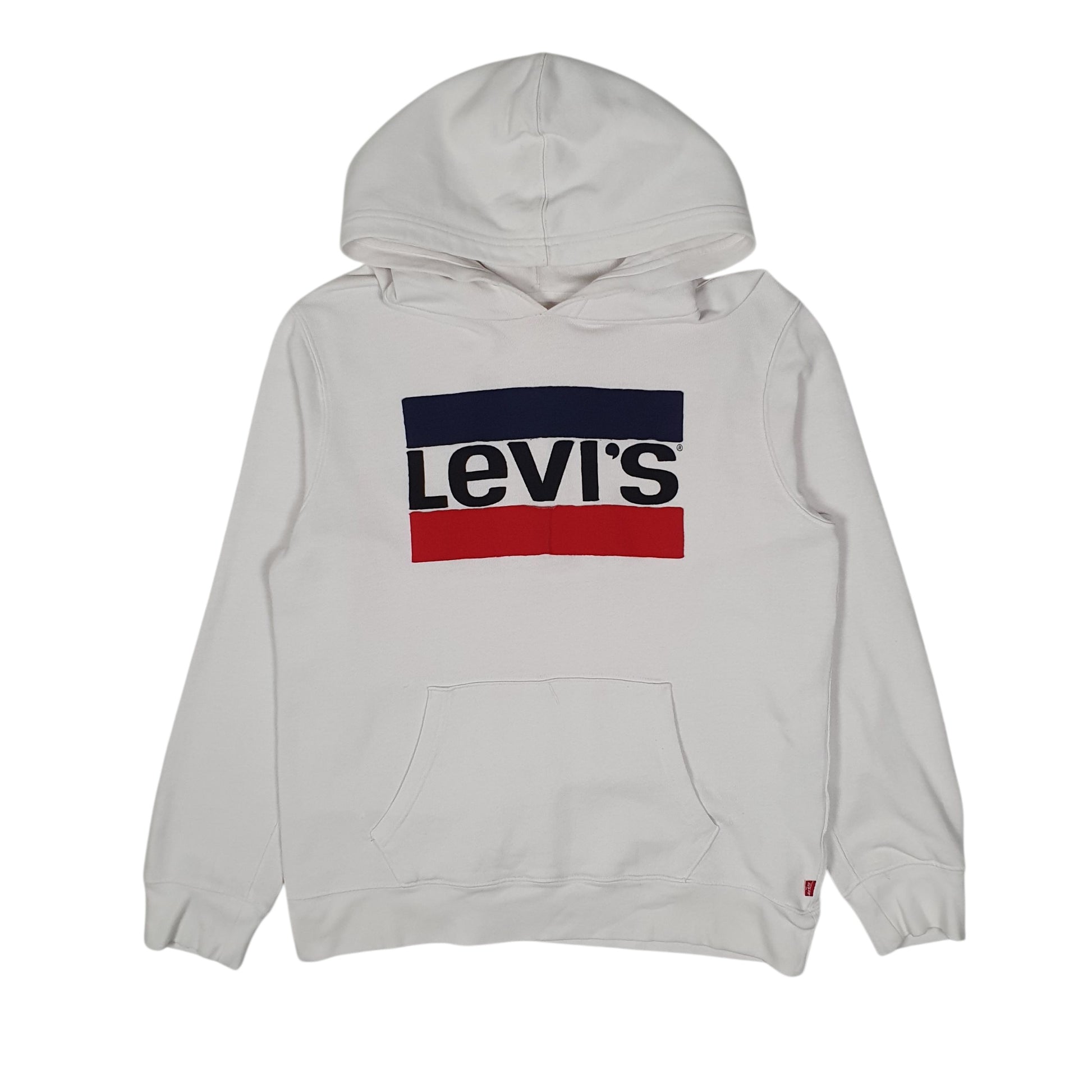 Mens White Levis  Hoodie Jumper