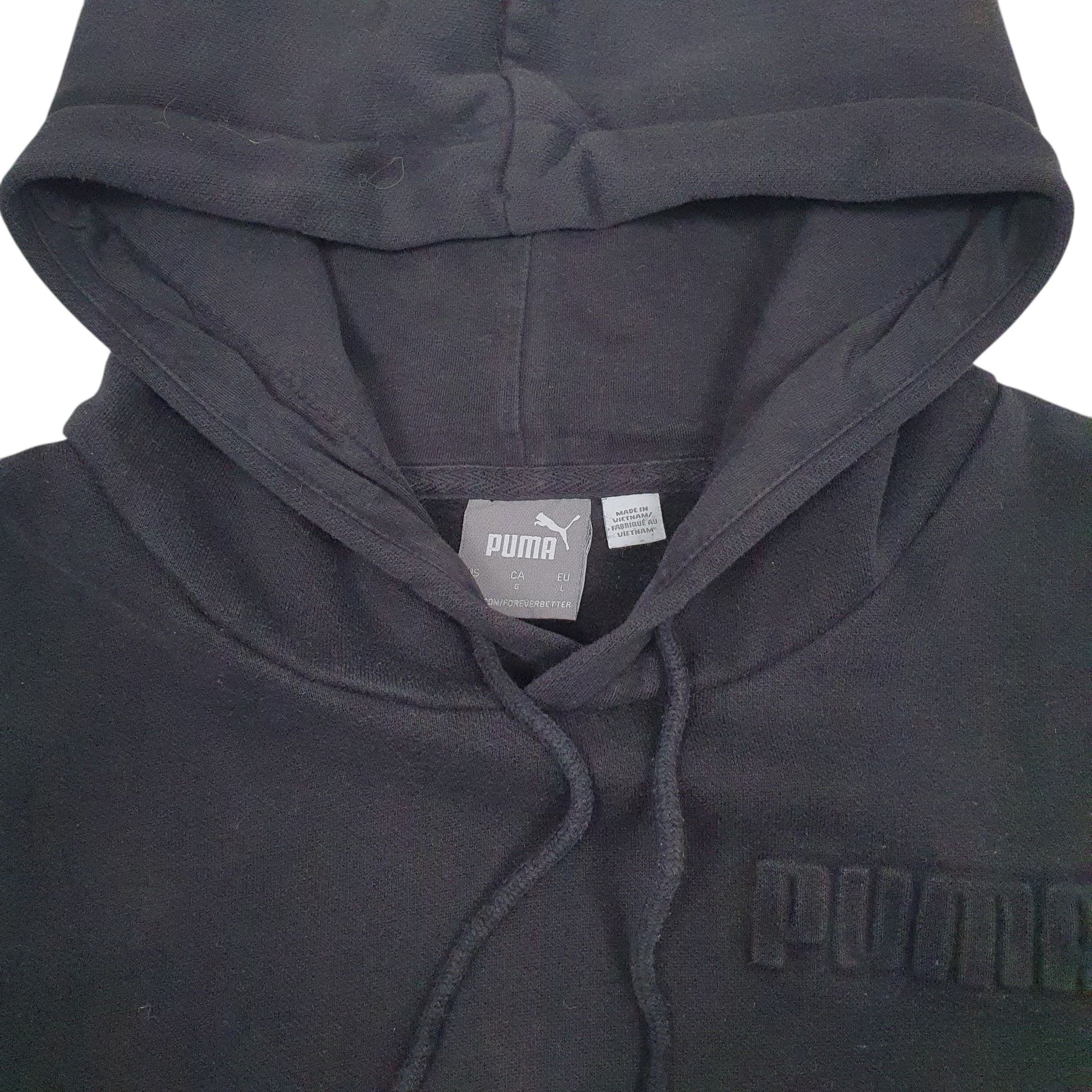 Mens Black Puma  Hoodie Jumper