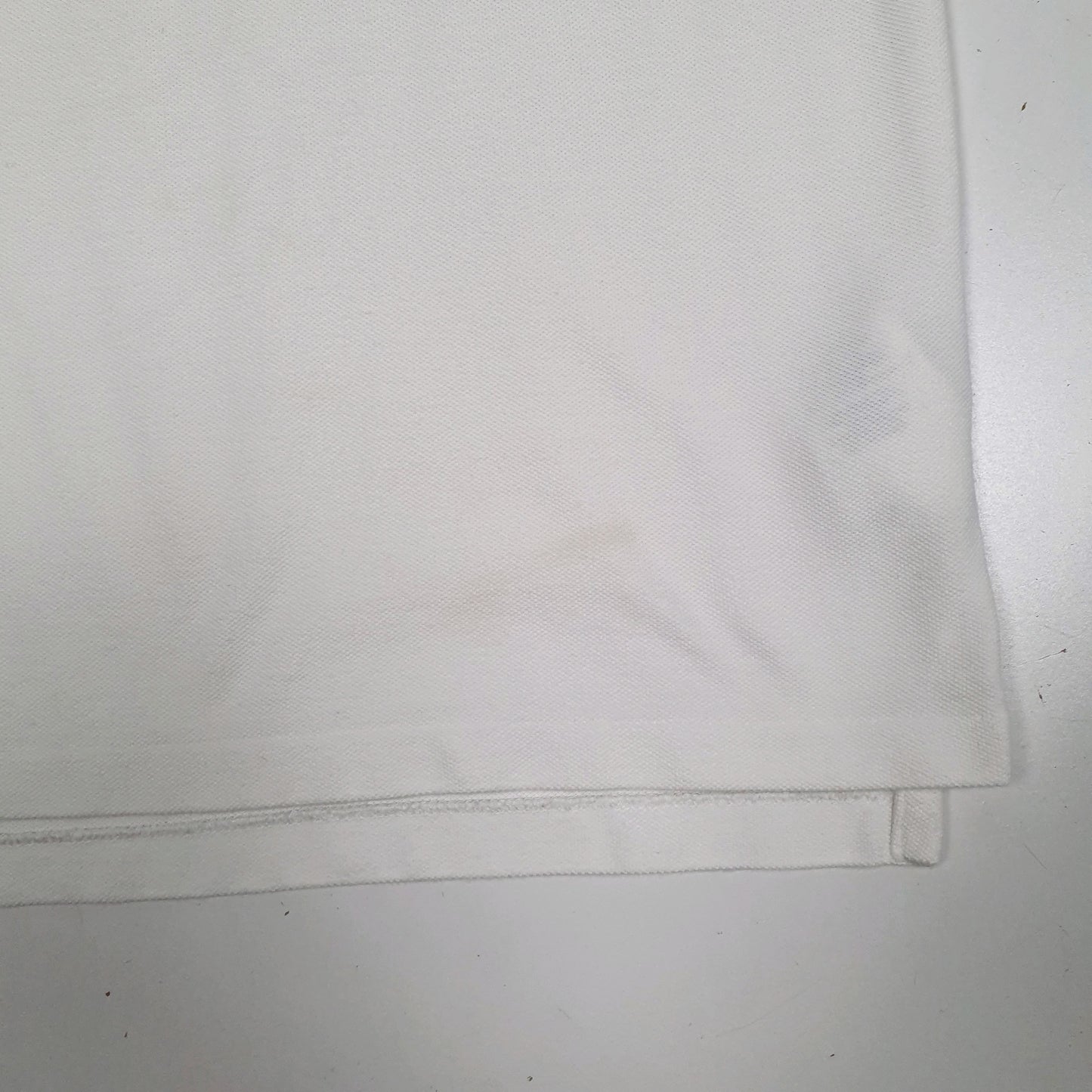 Mens White Polo Ralph Lauren Custom Slim Fit  Polo Shirt