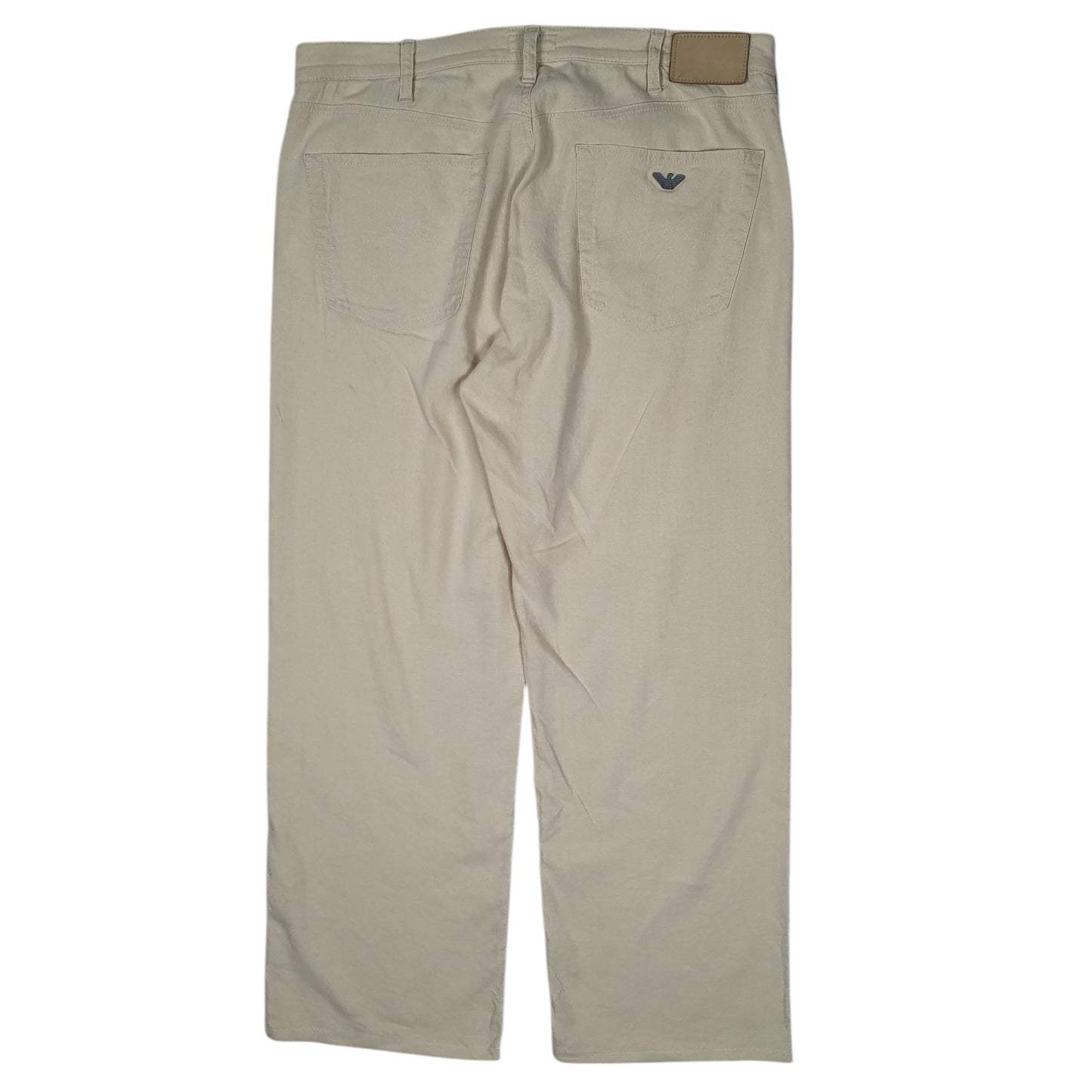 Mens Beige Armani Jeans   Trousers