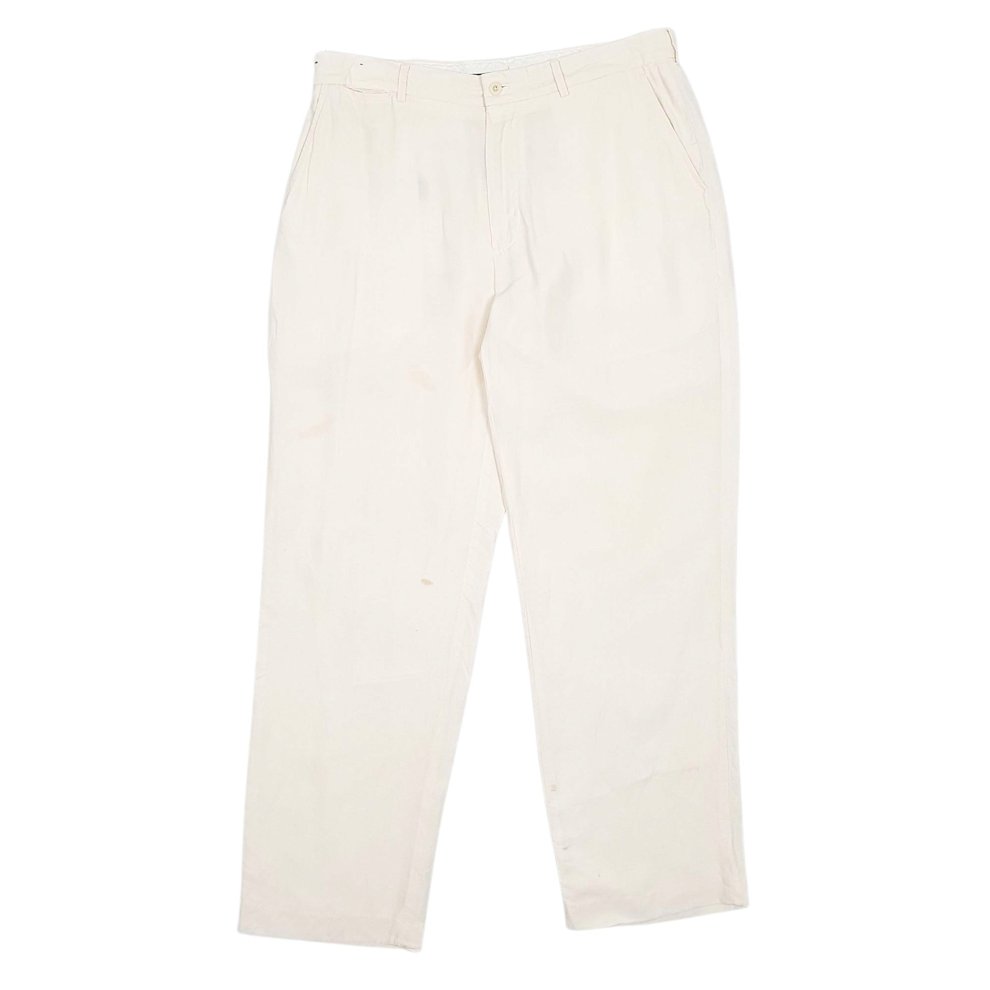 Mens Cream Polo Ralph Lauren Vintage Chino Trousers