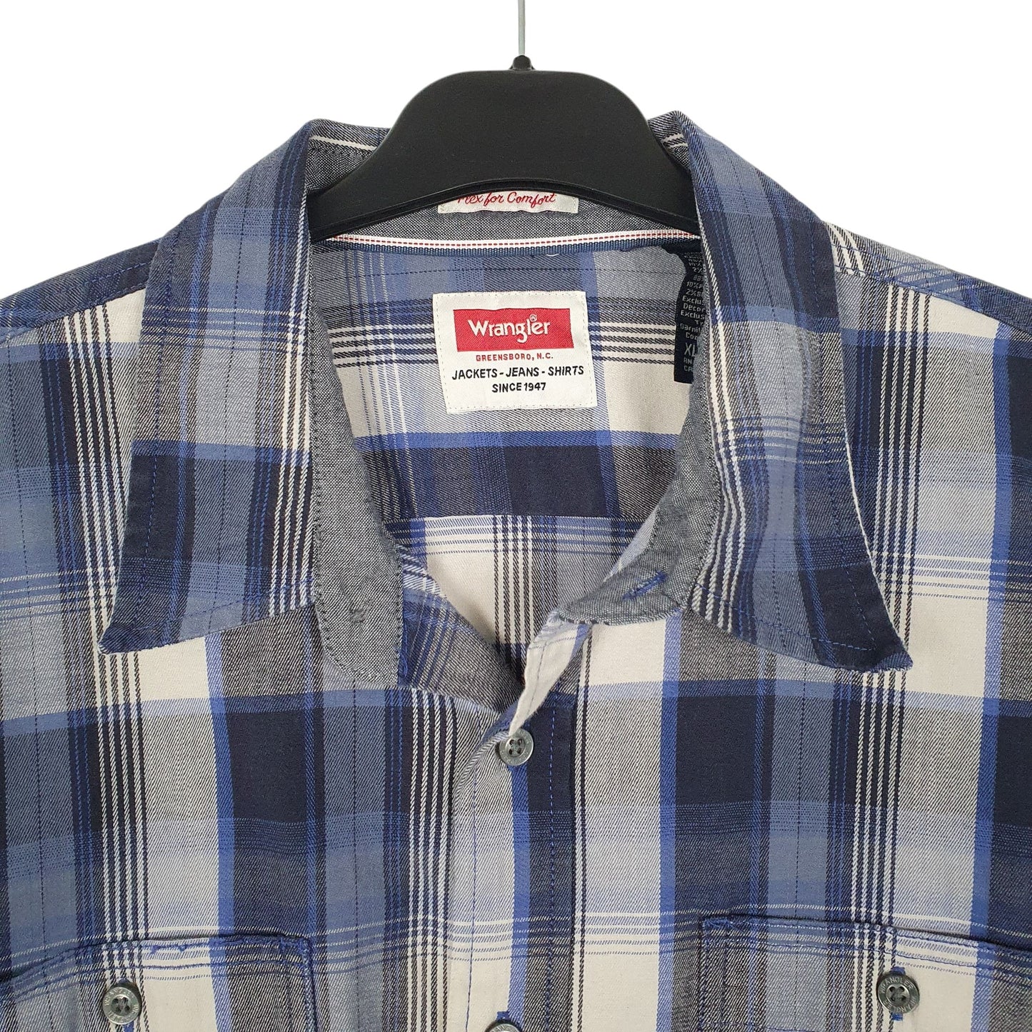 Mens Blue Wrangler   Shirt