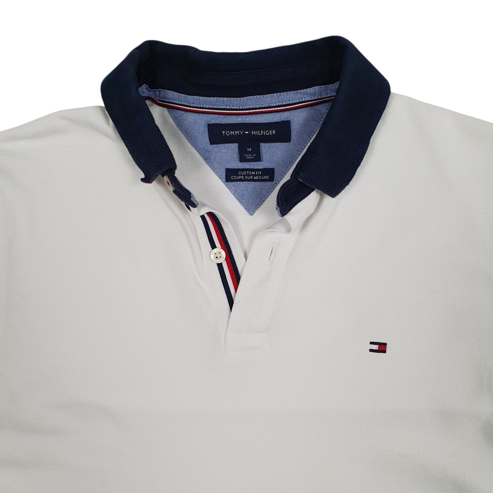 Mens White Tommy Hilfiger   Polo Shirt