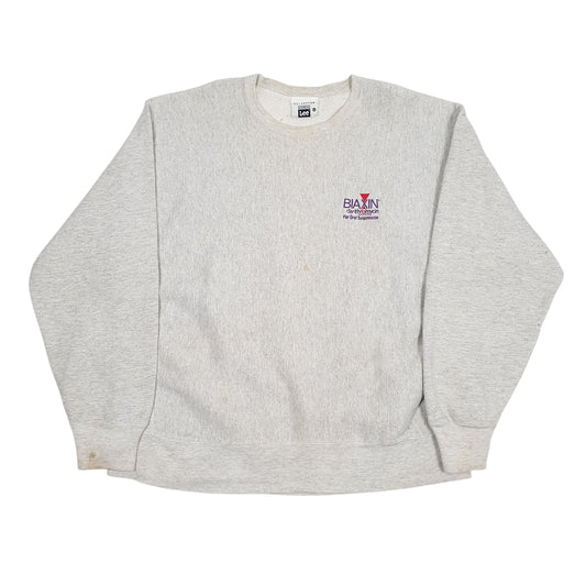 Mens Grey Lee Vintage 90s Made In USA Crewneck Jumper