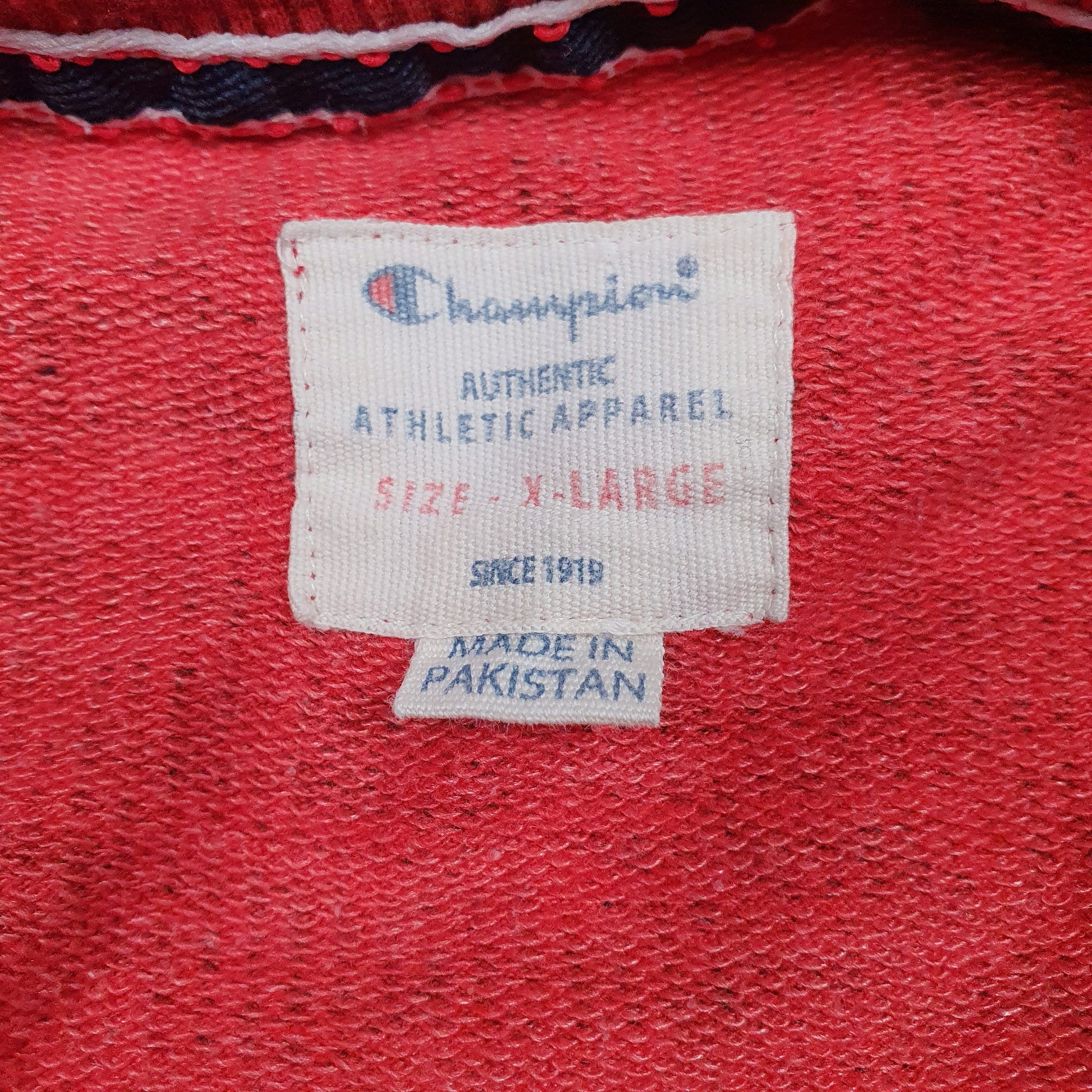 Mens Red Champion  Crewneck Jumper