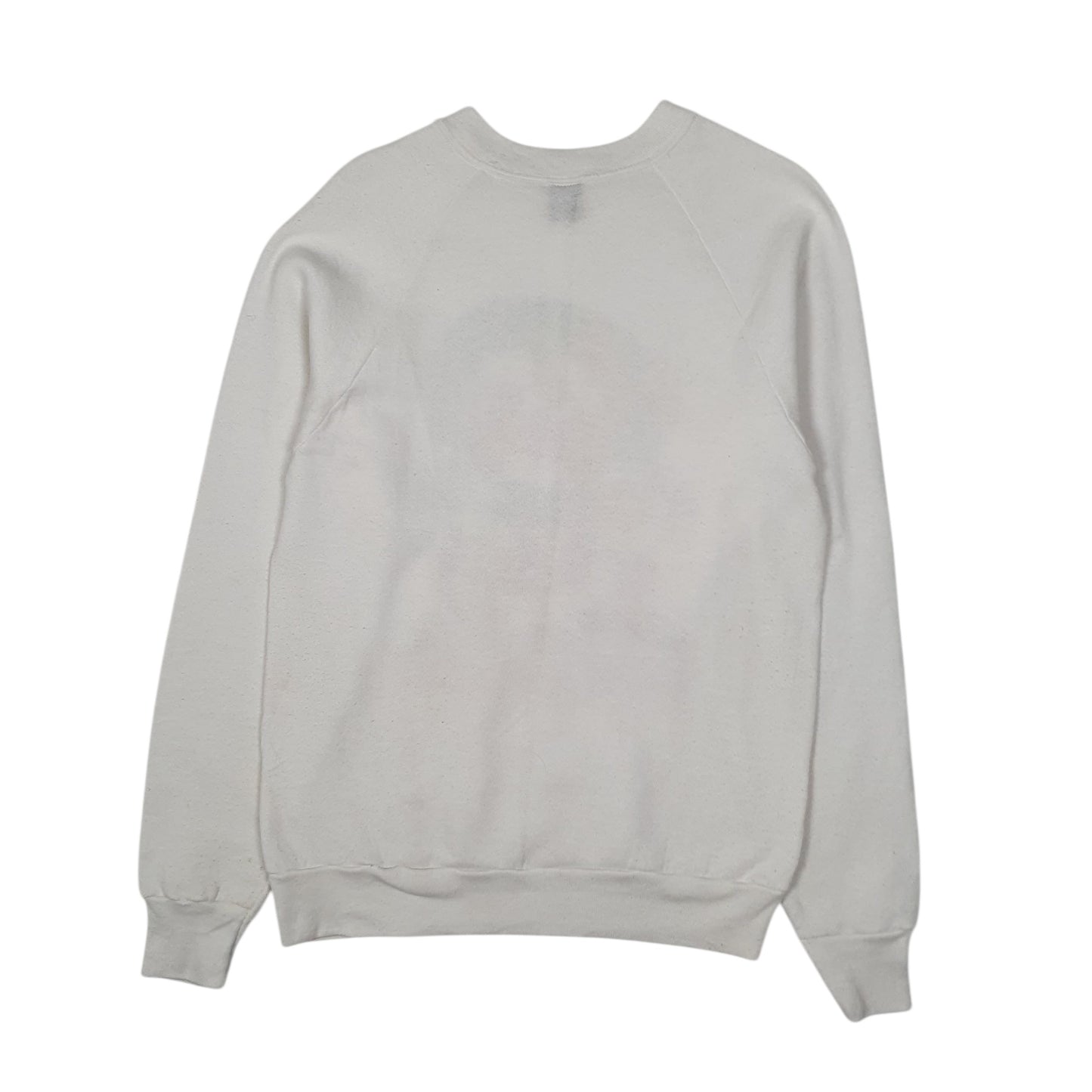 Womens White Screen Stars Vintage 90s Made In USA Chrismas Crewneck Jumper