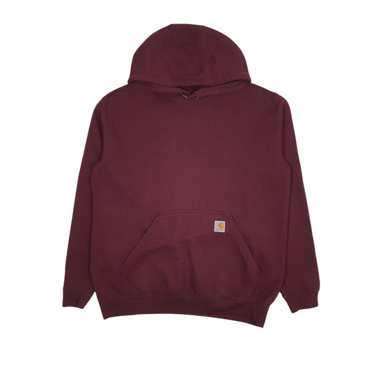 Mens Burgundy Carhartt  Hoodie Jumper