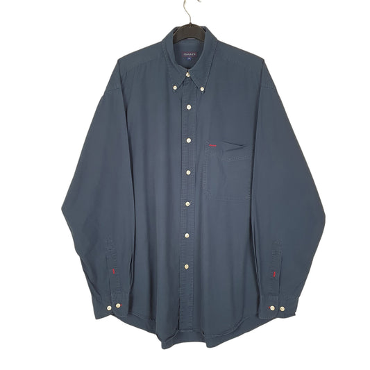 Mens Navy GANT  Long Sleeve Shirt
