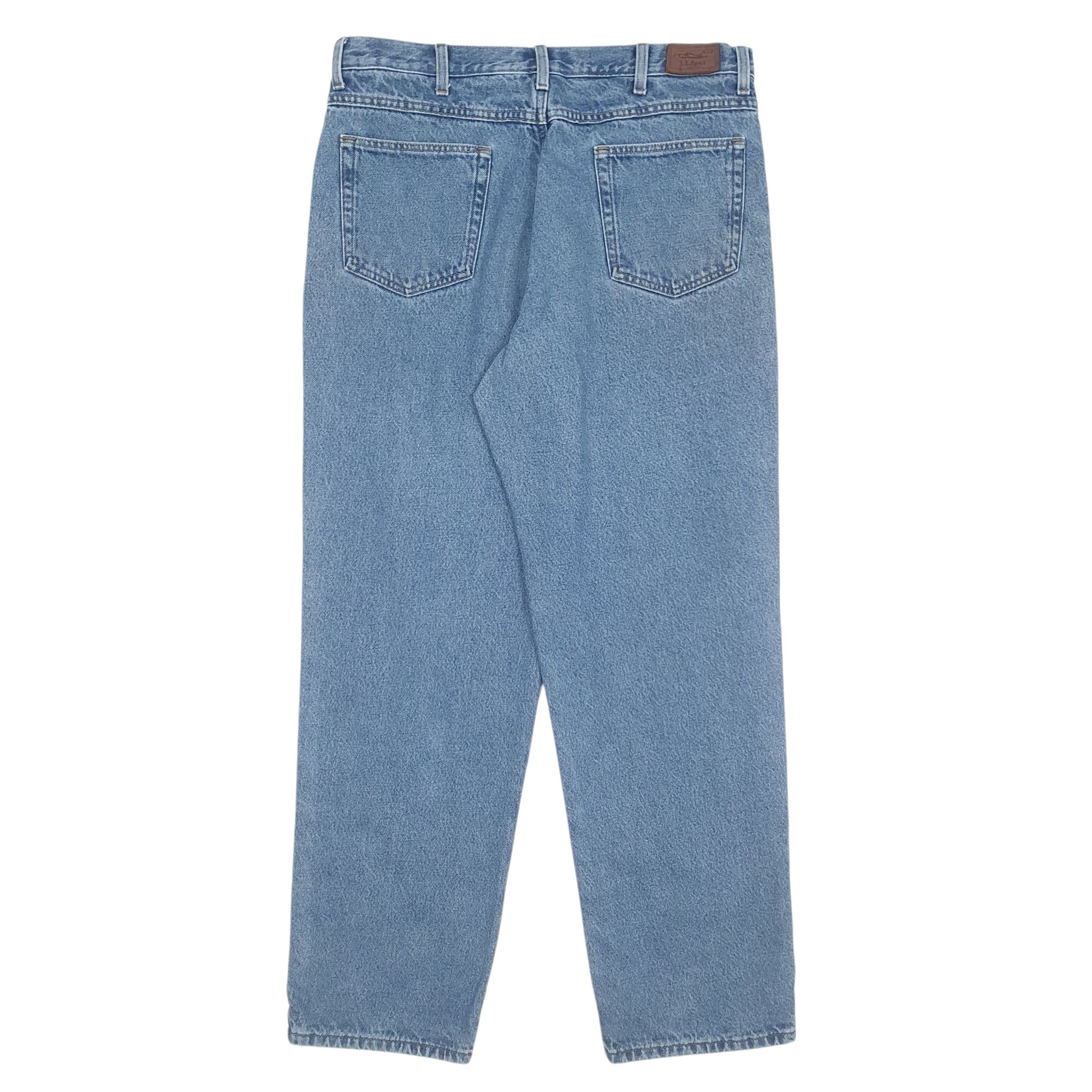 Mens Blue L.L.Bean Blanket Lined  Jeans