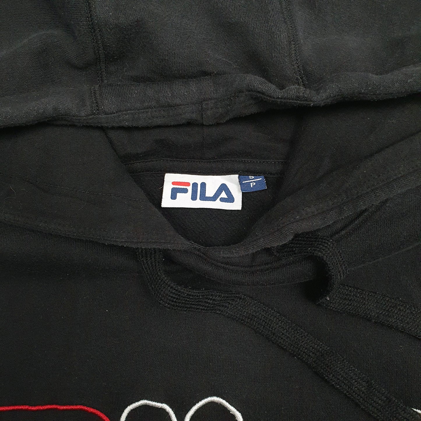 Mens Black Fila  Hoodie Jumper