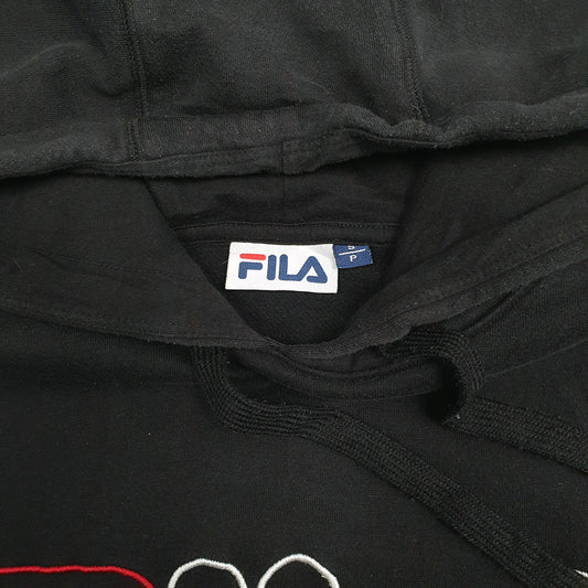 Mens Black Fila  Hoodie Jumper