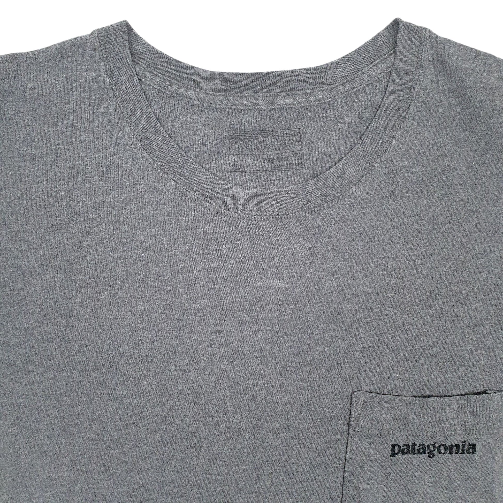 Mens Grey Patagonia   T Shirt
