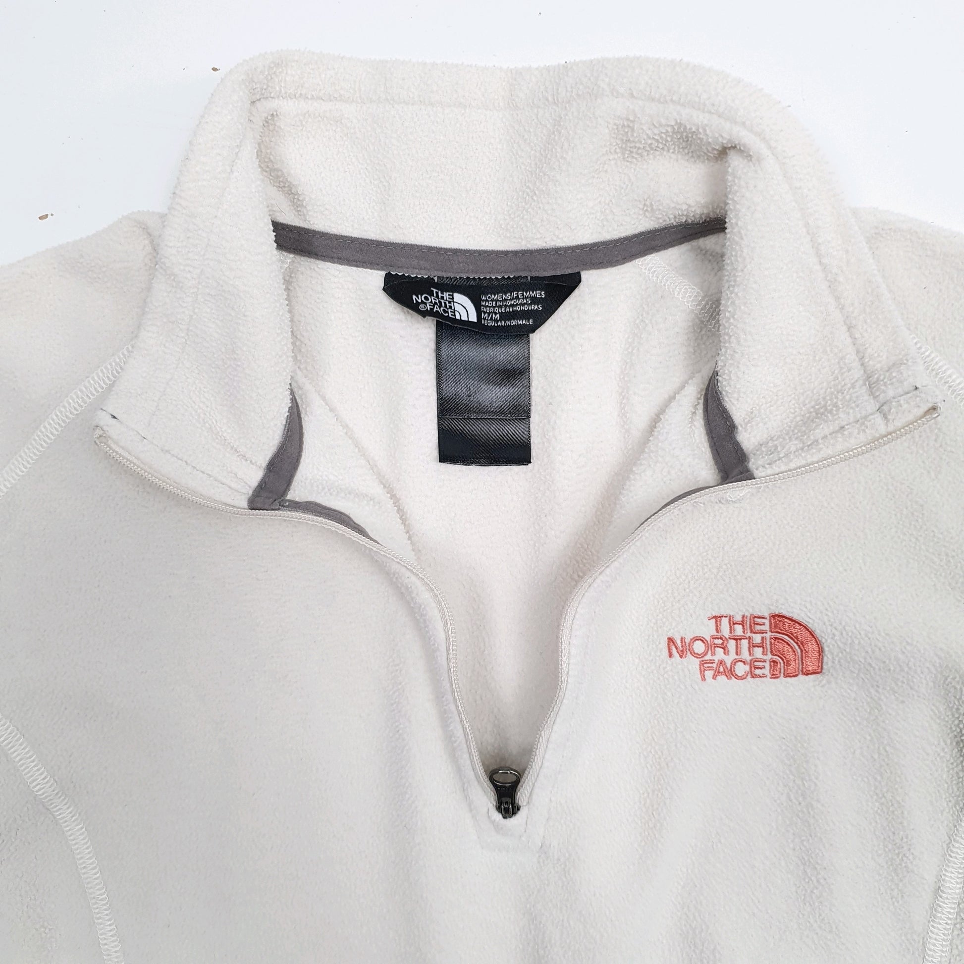 Womens White The North Face  Quarter Zip Jumper