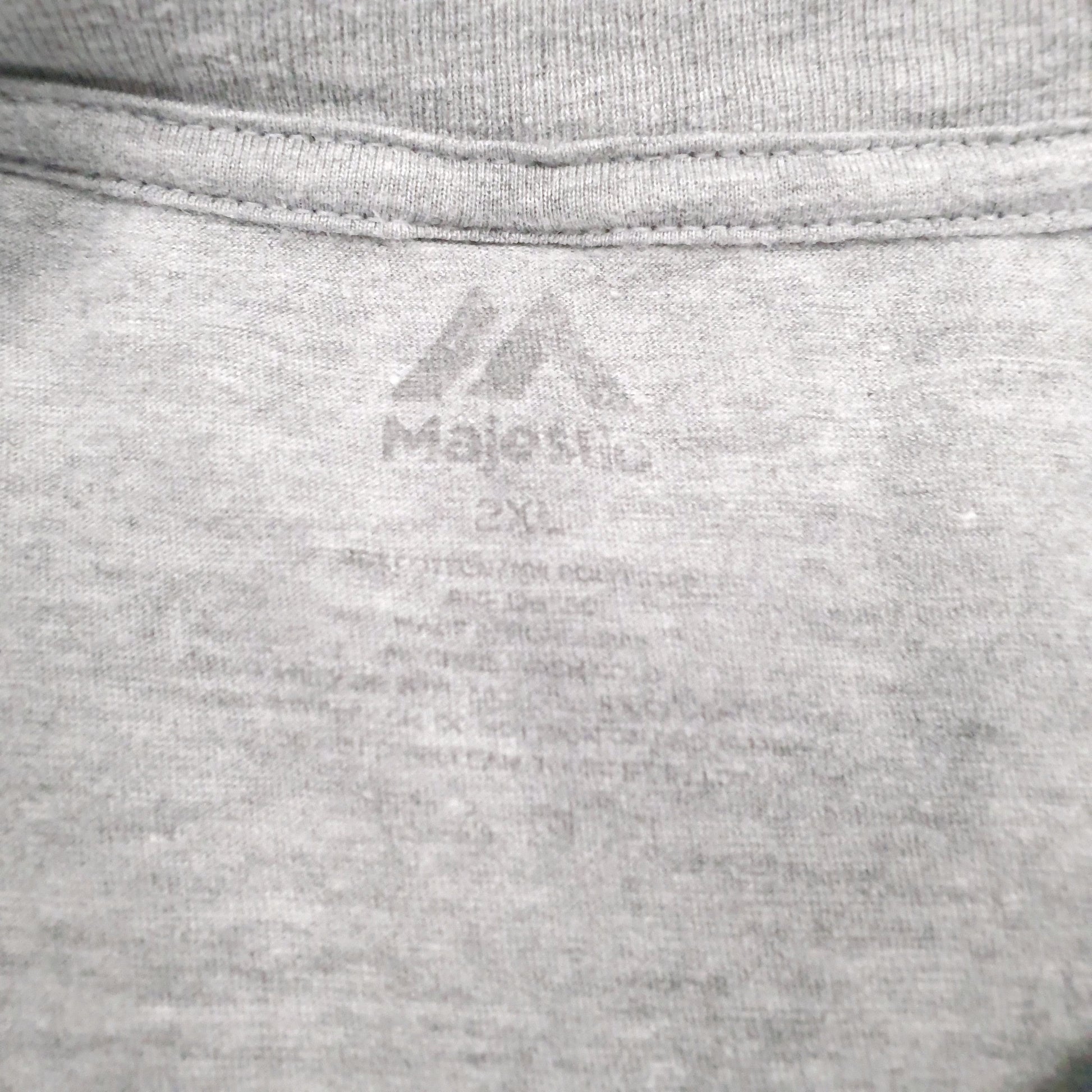 Mens Grey Majestic MLB LA Dodgers  T Shirt