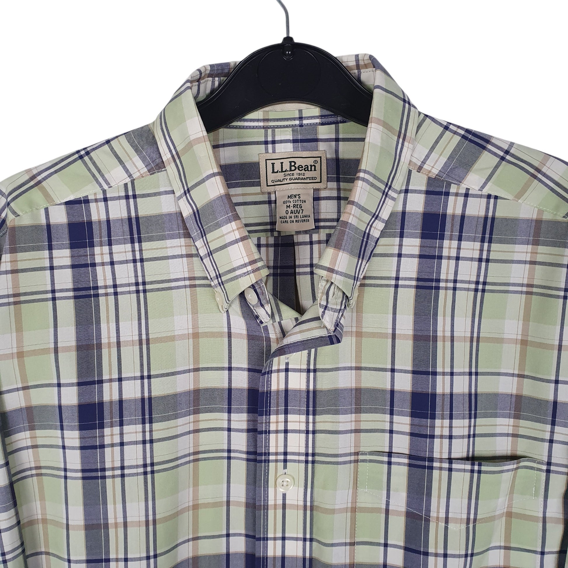 Mens Green L.L.Bean   Shirt