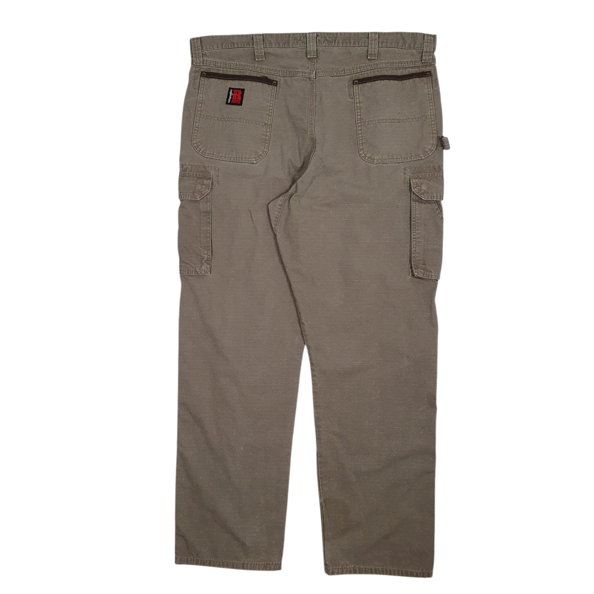 Mens Brown Wrangler Riggs Workwear  Trousers