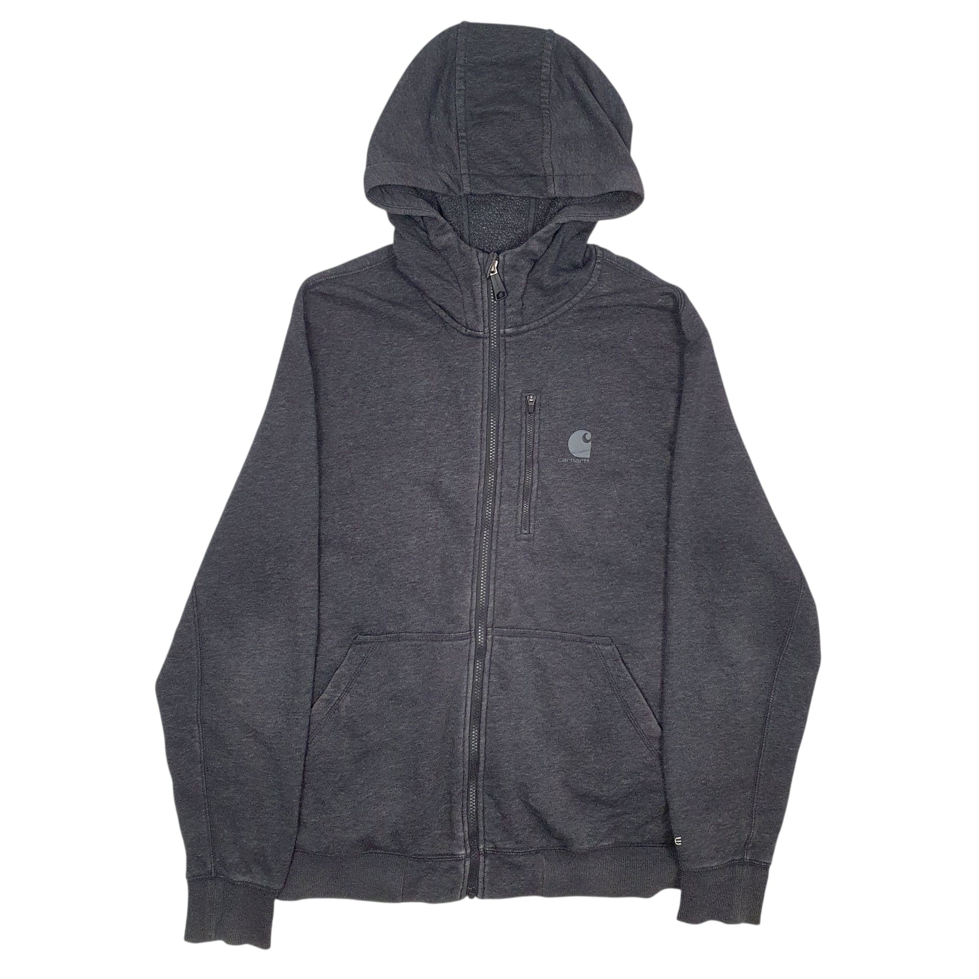 Mens Grey Carhartt Relaxed Fit Full Zip Jumper