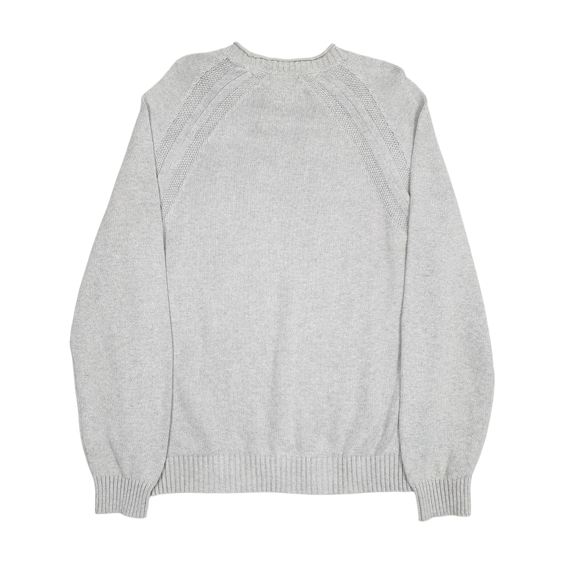 Mens Grey Tommy Hilfiger Knitwear Crewneck Jumper