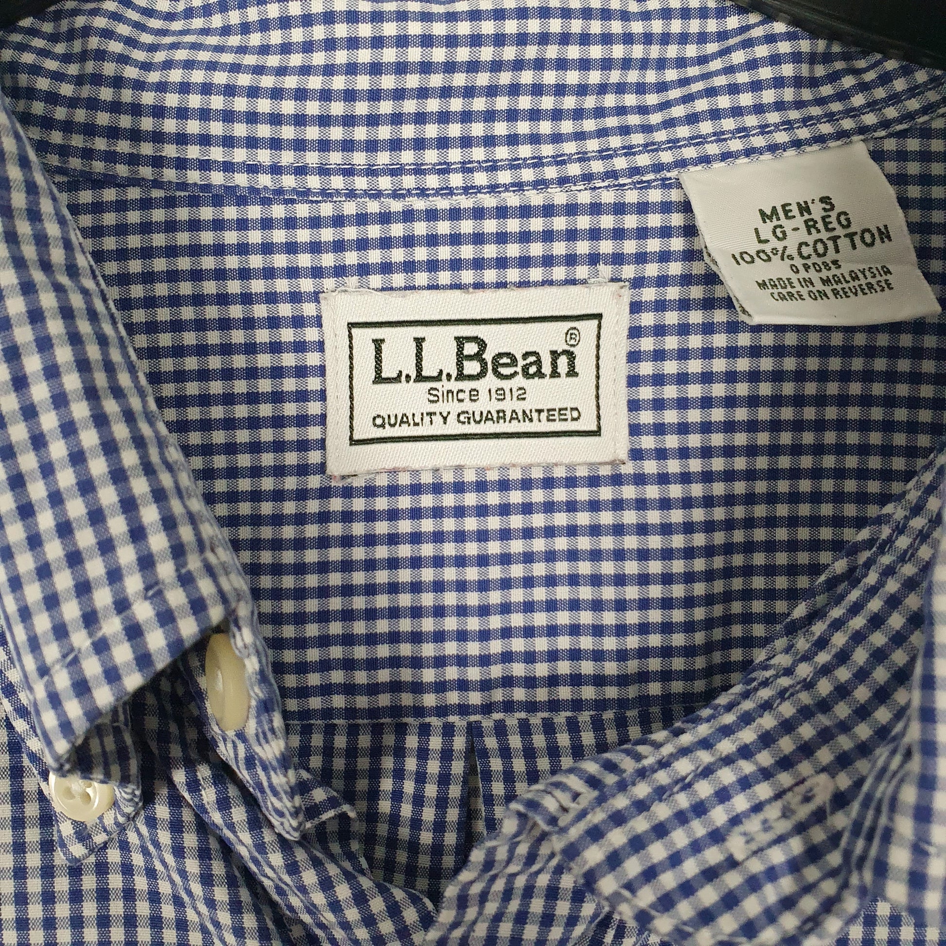Mens Blue L.L.Bean   Shirt
