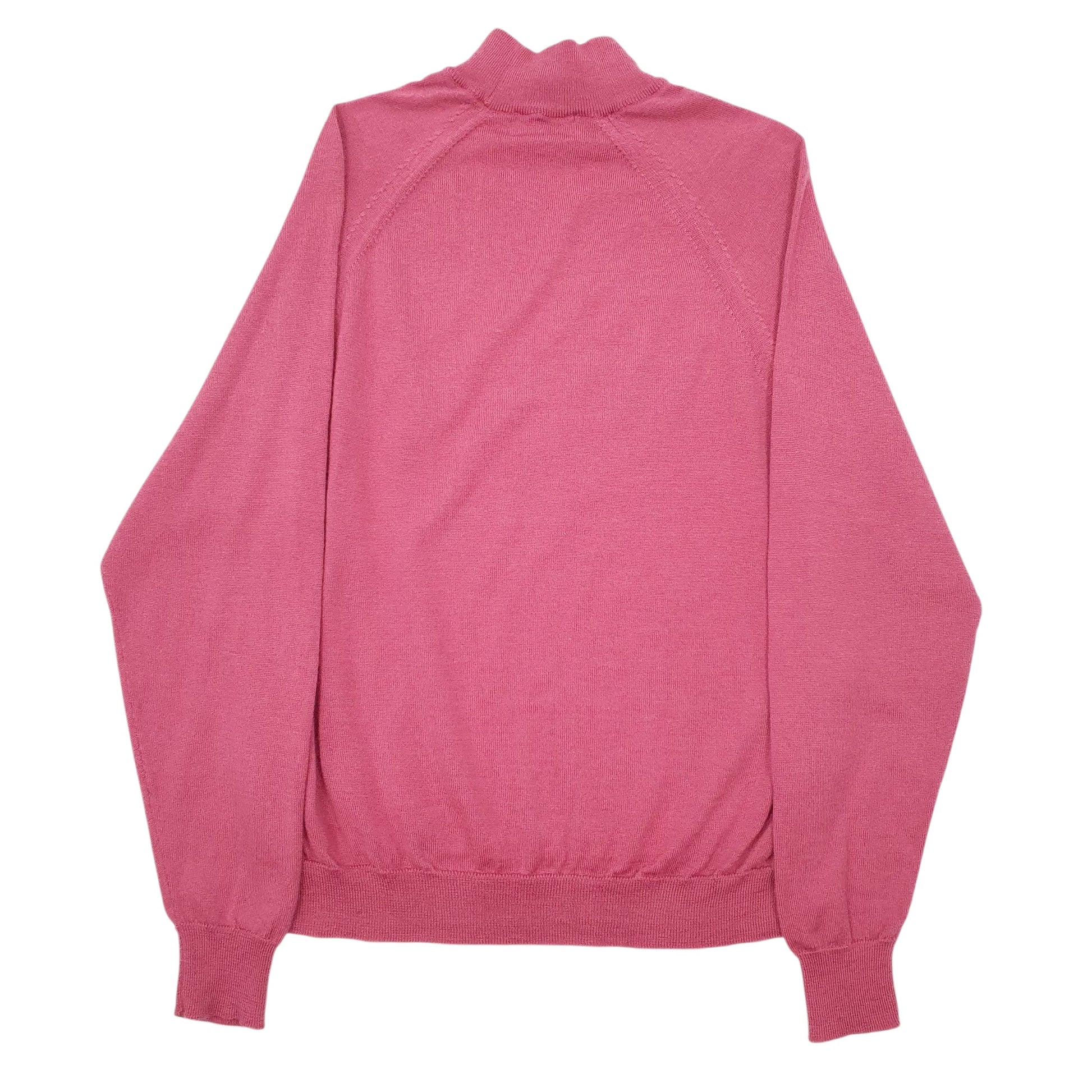 Womens Pink Country Collection Merino Wool Crewneck Jumper