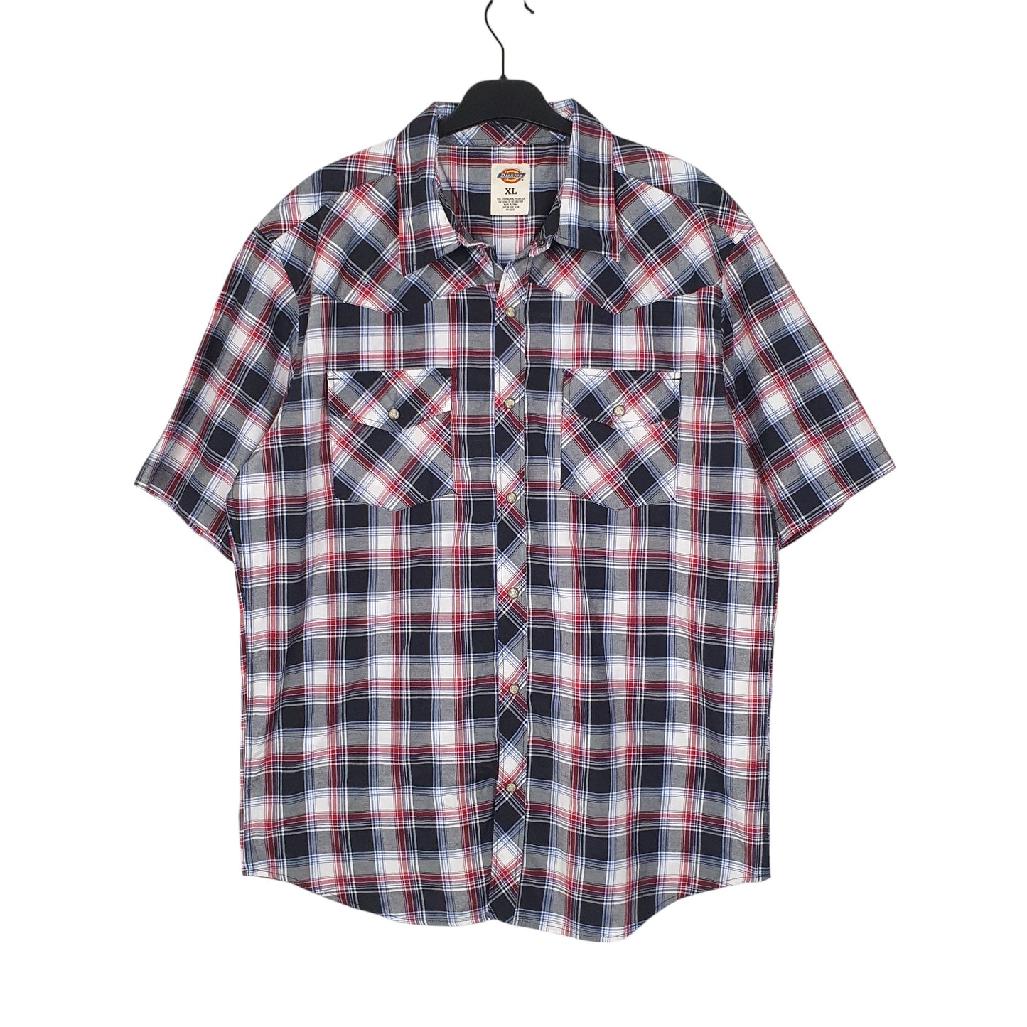 Mens Navy Dickies  Short Sleeve Shirt