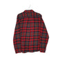 Mens Red Woolrich Thick Flannel Plaid  Shirt