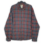 Mens Grey L.L.Bean Flannel Plaid Long Sleeve Shirt