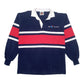 Mens Navy Barbarian BT Rugby Long Sleeve Polo Shirt