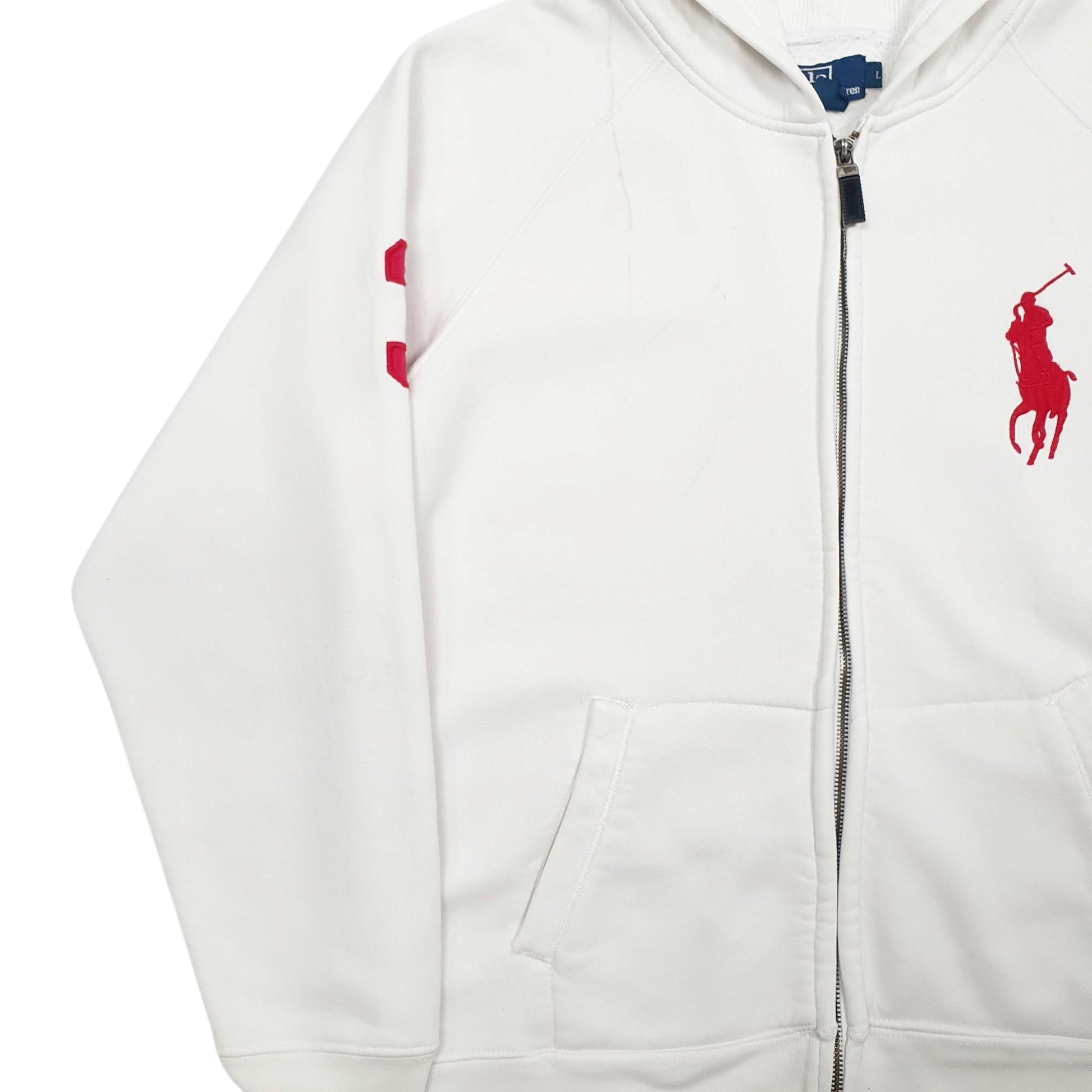 Mens White Polo Ralph Lauren  Full Zip Jumper