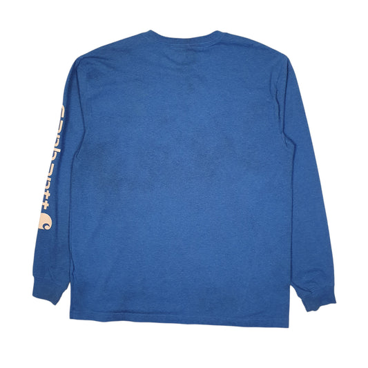Mens Blue Champion  Full Zip T Shirt