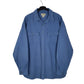Mens Blue L.L.Bean Chamois Long Sleeve Shirt