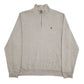 Mens Grey Polo Ralph Lauren  Quarter Zip Jumper