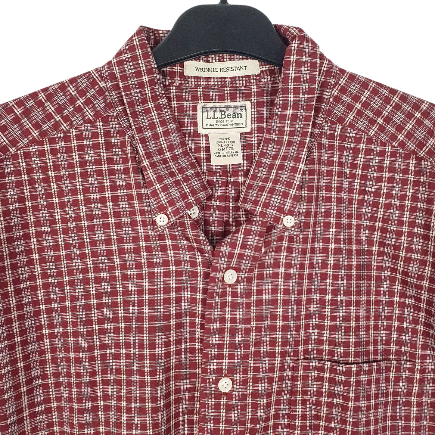 Mens Red L.L.Bean   Shirt