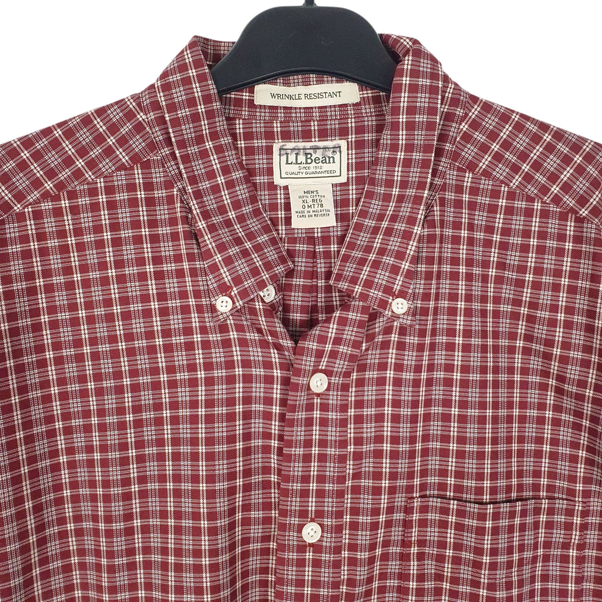 Mens Red L.L.Bean   Shirt
