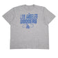Mens Grey Majestic MLB LA Dodgers Short Sleeve T Shirt