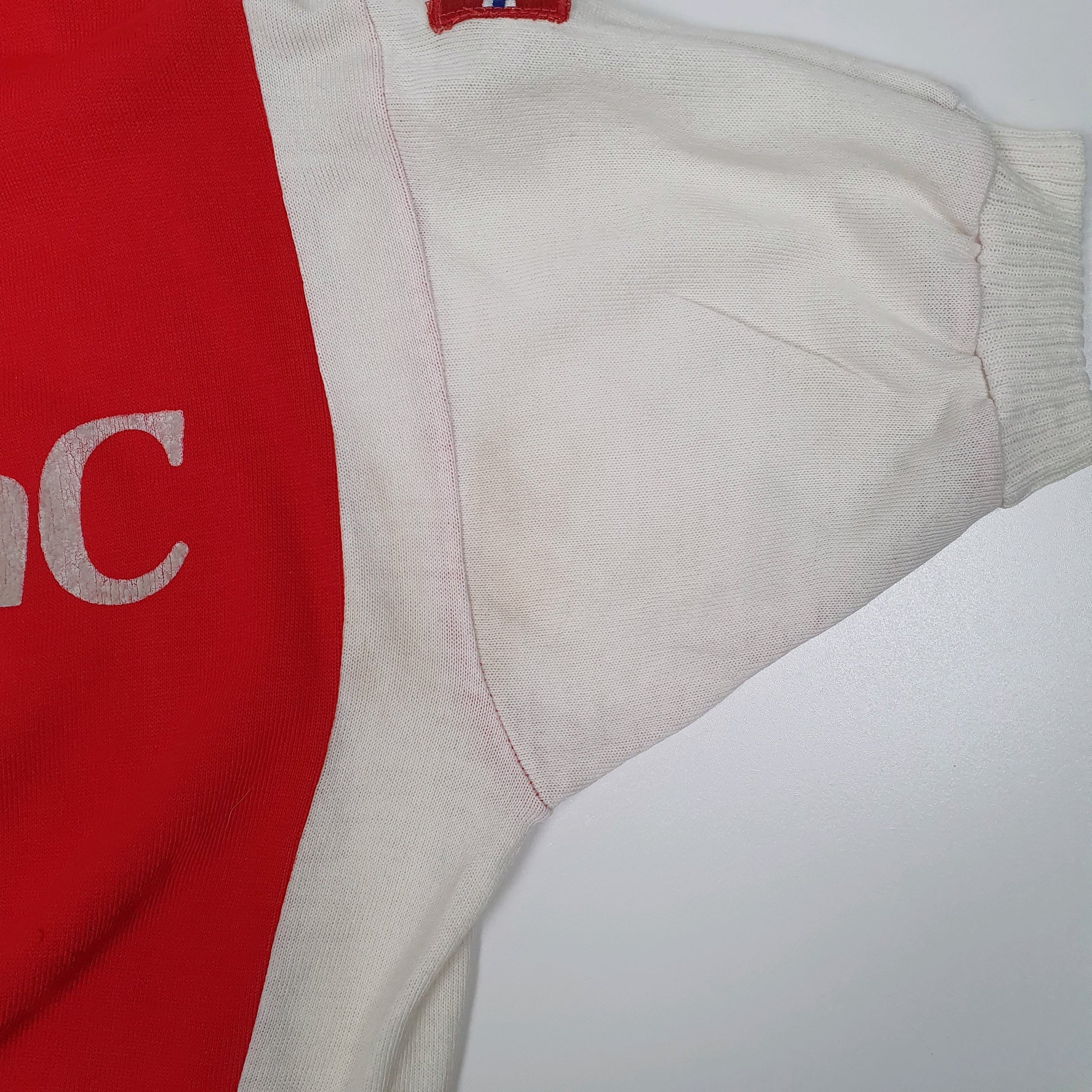 Mens Red Campitello Vintage 80s Cycling Jersey Hoodie T Shirt