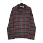 Mens Grey L.L.Bean Scotch Plaid Flannel Cardigan Long Sleeve Shirt