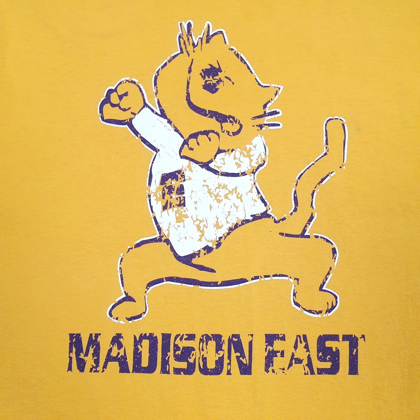 Mens Yellow Gildan   T Shirt