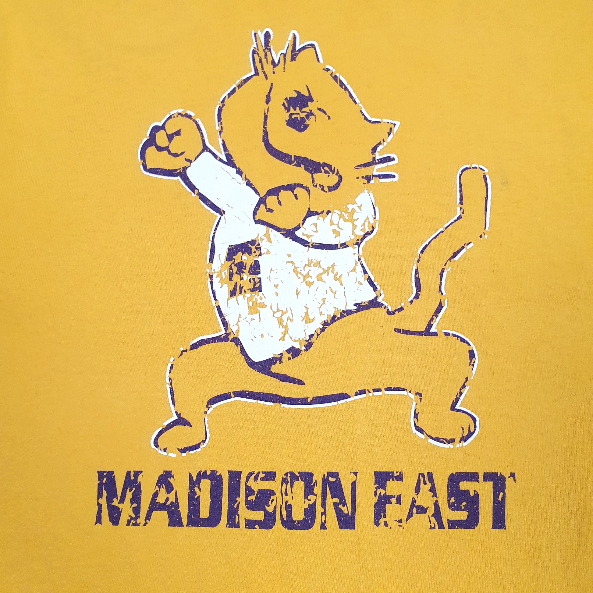 Mens Yellow Gildan   T Shirt