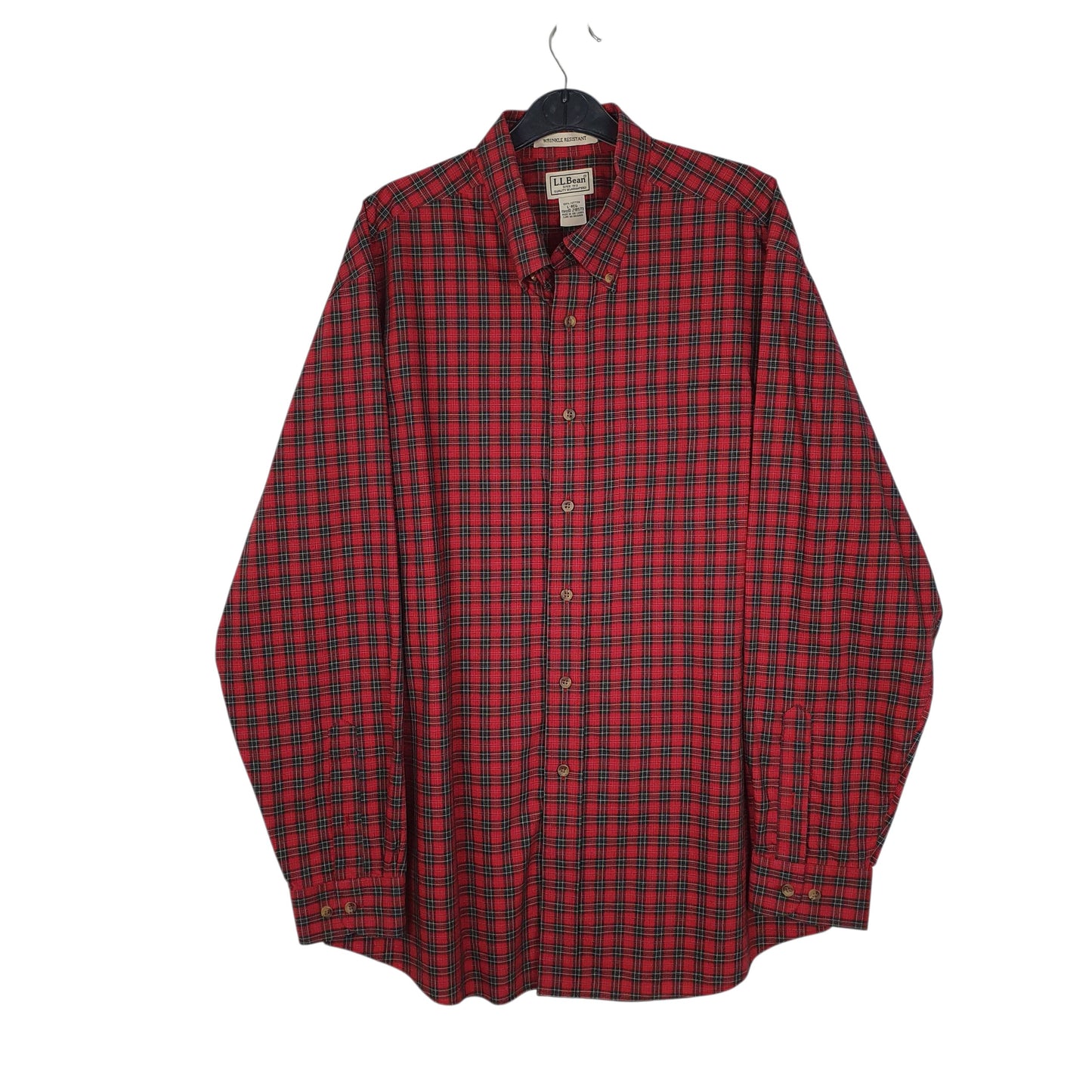 Mens Red L.L.Bean  Long Sleeve Shirt