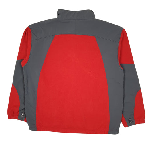 Mens Red The North Face  Full Zip Jumper