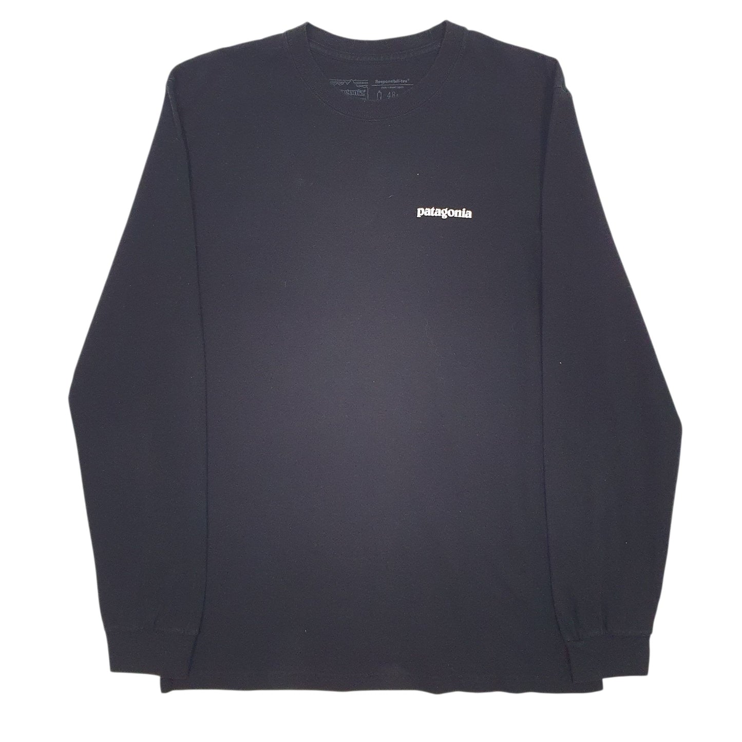 Mens Black Patagonia  Long Sleeve T Shirt