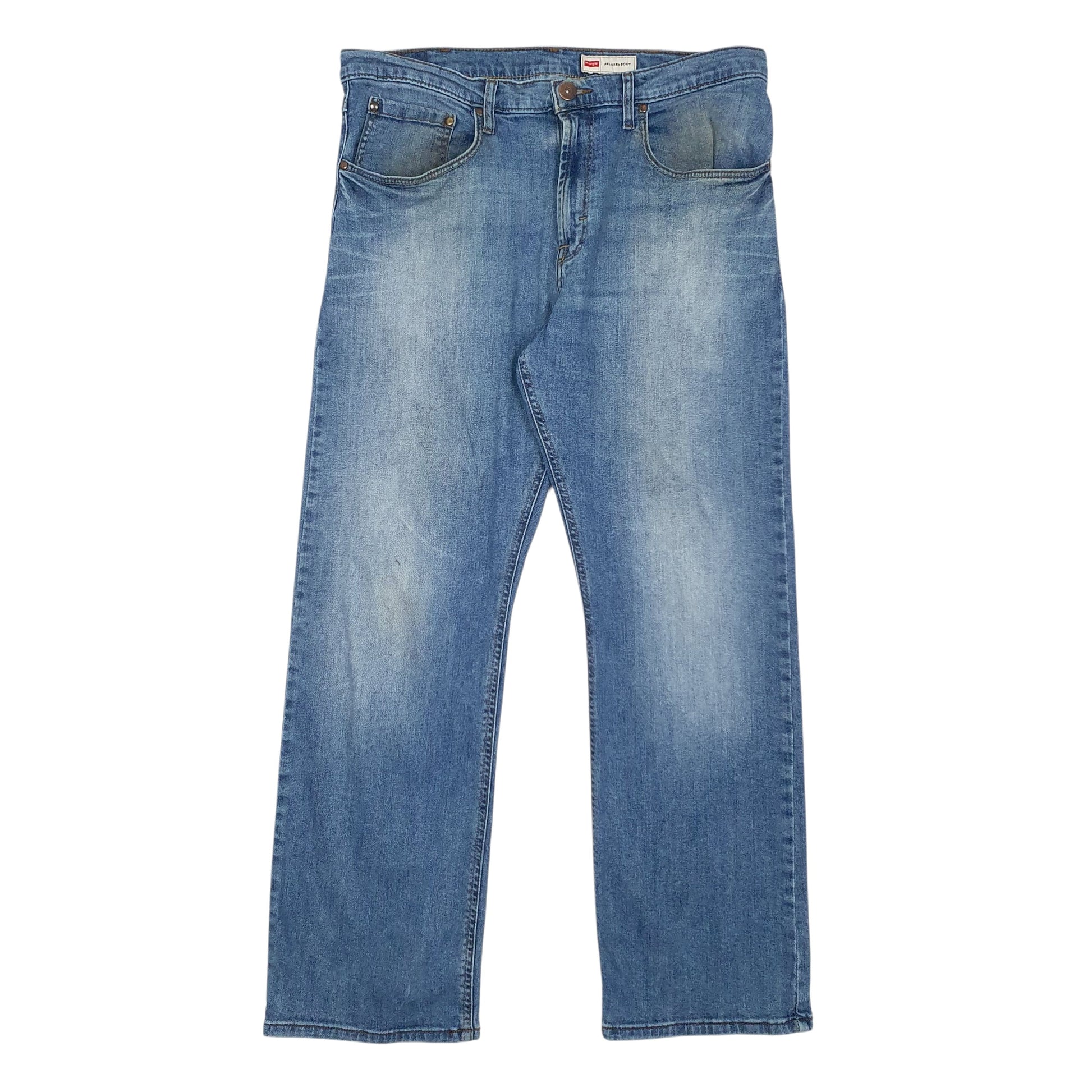 Mens Blue Wrangler  Relaxed JeansW34 L30