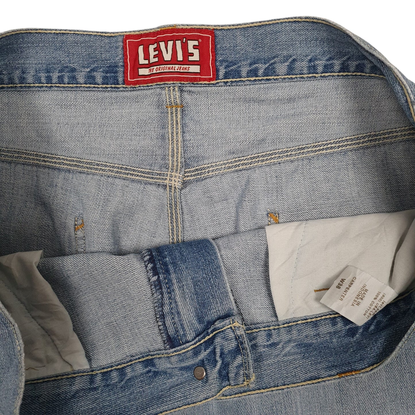 Mens Blue Levis Carpenter  Shorts