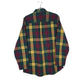 Mens Green L.L.Bean Thick Flannel Plaid  Shirt