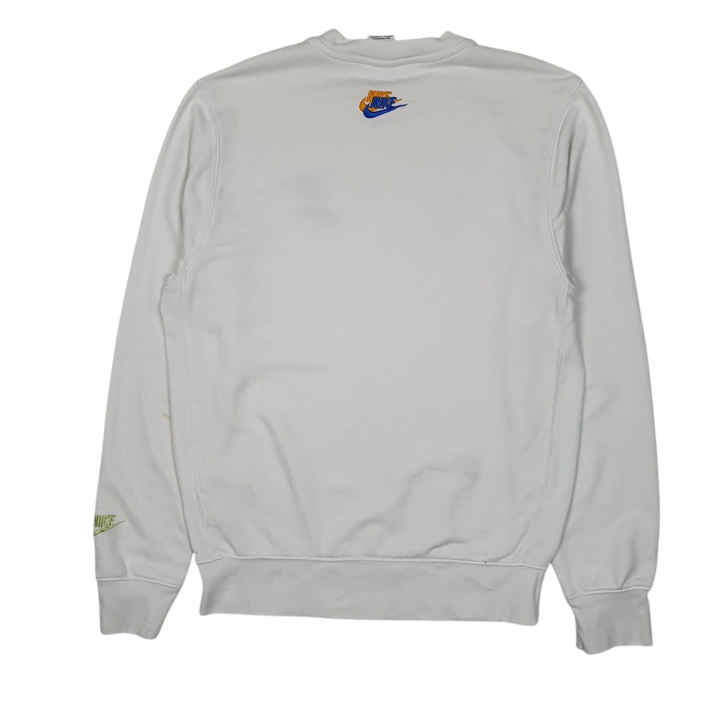 Mens White Nike Goddess of Victory Crewneck Jumper