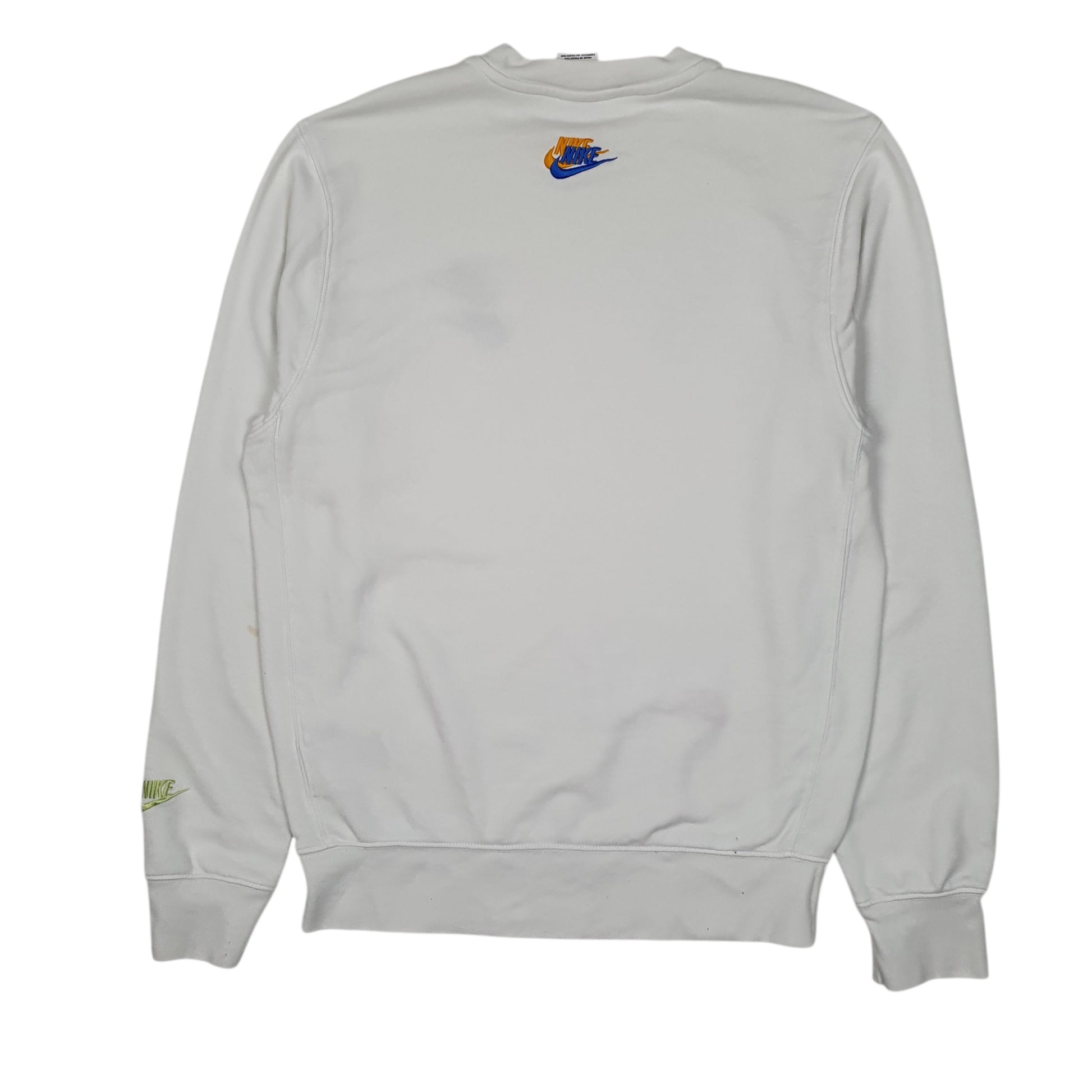 Mens White Nike Goddess of Victory Crewneck Jumper