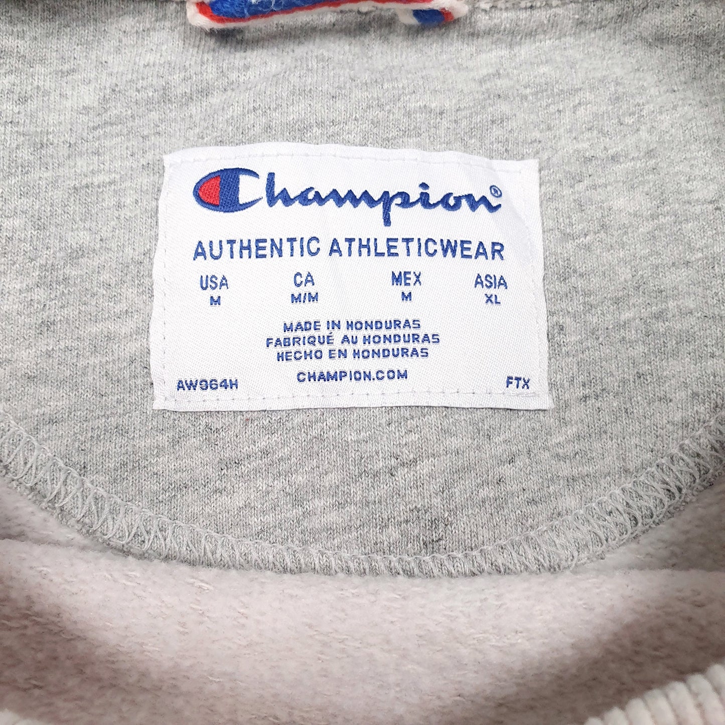Mens Grey Champion  Crewneck Jumper